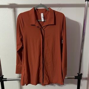 MarlaWynne Terracotta Button-Down Shirt